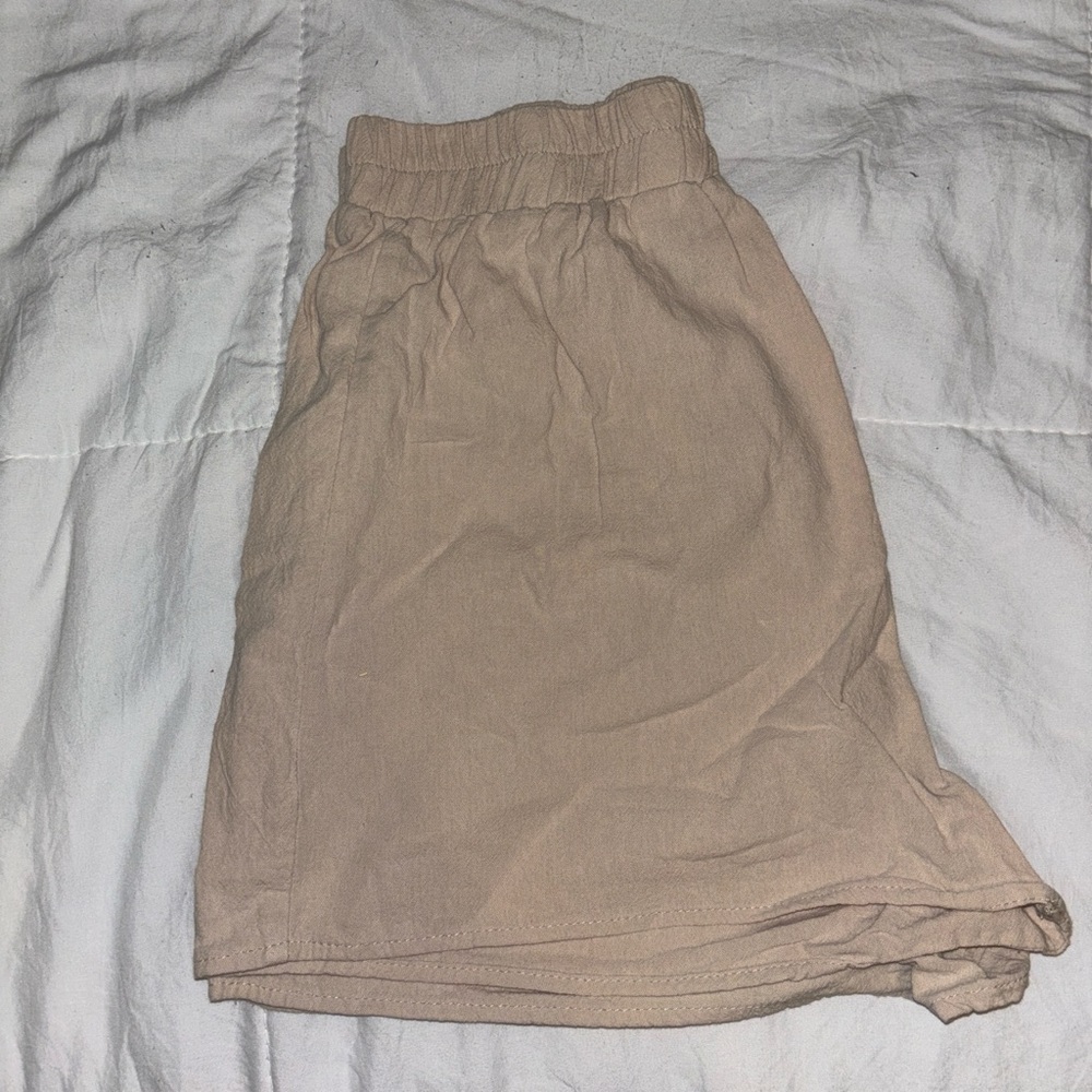 SHEIN Tan Flowy Shorts